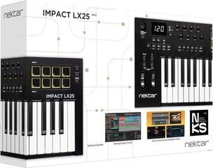 Master Keyboard Nektar Impact LX25 mk3 Black Master Keyboard - 4