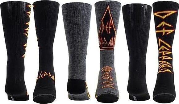 Чорапи Def Leppard Socks 3 Pack In Guitar Tin One Size Чорапи - 3
