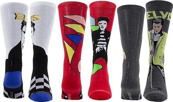 Чорапи Elvis Presley Socks 3 Pack In Guitar Tin One Size Чорапи - 3