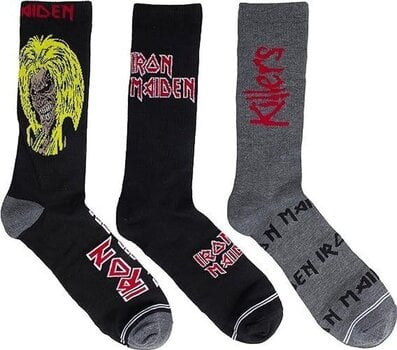 Sokker Iron Maiden Socks 3 Pack In Guitar Tin One Size Sokker - 2