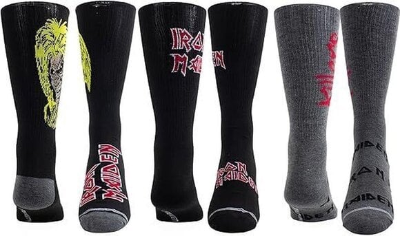 Sokker Iron Maiden Socks 3 Pack In Guitar Tin One Size Sokker - 3