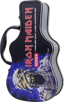 Sokker Iron Maiden Socks 3 Pack In Guitar Tin One Size Sokker - 4