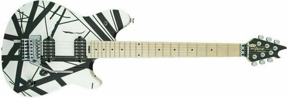 Guitare électrique EVH Wolfgang Special MN Black and White Stripes - 2