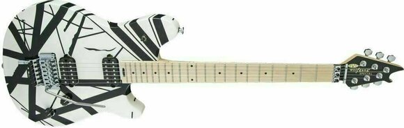 Electric guitar EVH Wolfgang Special MN Black and White Stripes - 4