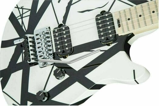 Electric guitar EVH Wolfgang Special MN Black and White Stripes - 6