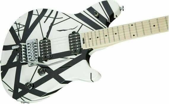 Guitare électrique EVH Wolfgang Special MN Black and White Stripes - 7