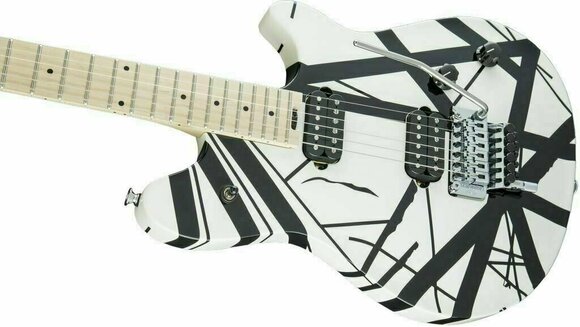 Elektrische gitaar EVH Wolfgang Special MN Black and White Stripes - 8