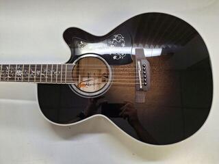 Elektroakustická gitara Jumbo Takamine EF450C-TT Transparent Blackburst Elektroakustická gitara Jumbo (Zánovné) - 1