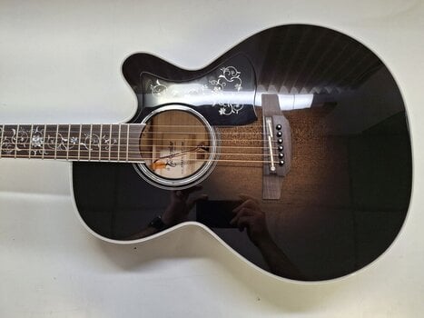 Guitare Jumbo acoustique-électrique Takamine EF450C-TT Transparent Blackburst Guitare Jumbo acoustique-électrique (Déjà utilisé) - 2