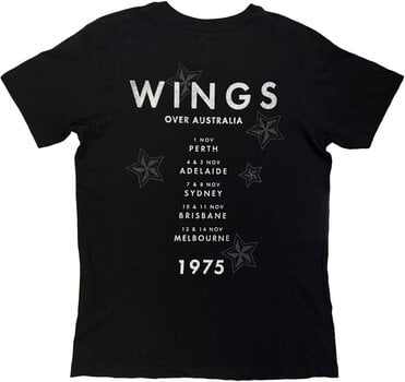 Skjorte Paul McCartney Wings Over Australia (Back Print) Black M Skjorte - 2