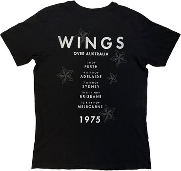 Skjorta Paul McCartney Wings Over Australia (Back Print) Black 2XL Skjorta - 2
