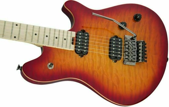 Guitare électrique EVH Wolfgang WG Standard QM MN Cherry Sunburst - 5