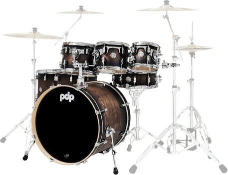 Set akustičnih bubnjeva PDP by DW Concept Maple 7 Satin Charcoal Burst Lacquer Set akustičnih bubnjeva - 2