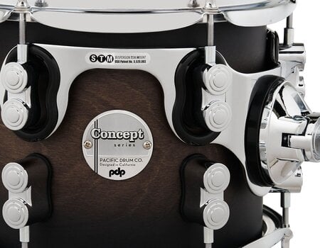 Set akustičnih bubnjeva PDP by DW Concept Maple 7 Satin Charcoal Burst Lacquer Set akustičnih bubnjeva - 6