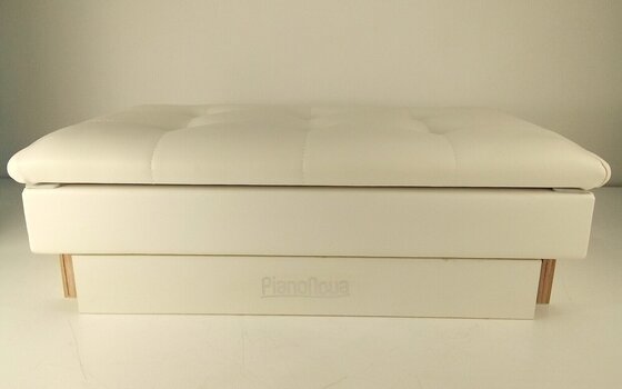 Дървена табуретка за пиано Pianonova BCDPS-W Дървена табуретка за пиано с място за съхранение White (Повреден) - 6