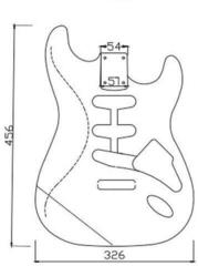 Guitar Body Dr.Parts ST Guitar Body - 3