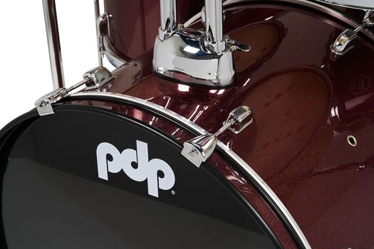 Akustická bicí sada PDP by DW CENTERstage 22'' Ruby Red Spark Akustická bicí sada - 5