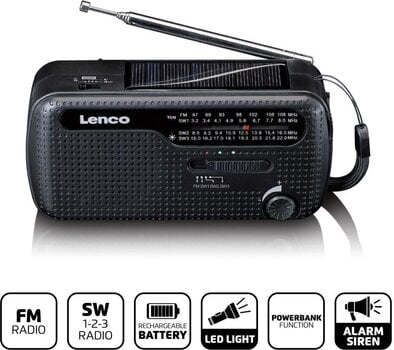 Retro radio Lenco MCR-113BK Black Retro radio - 2