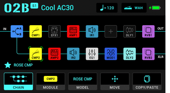 Gitarski multiefekt Nux MG-50li Dark Blue Gitarski multiefekt - 10