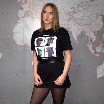 T-Shirt Gorillaz Demon Days (Dress) Black M Ladies T-Shirt - 4