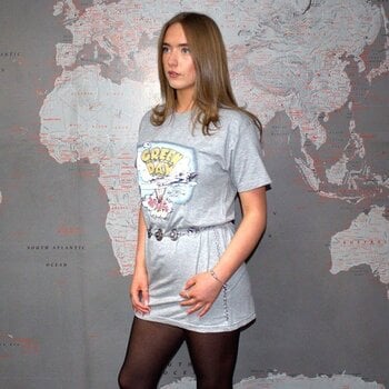 T-Shirt Green Day Vintage Dookie Grey XXS Ladies T-Shirt - 5