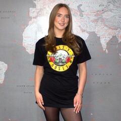 T-Shirt Guns N' Roses Classic Logo (Dress) Black 2XL Ladies T-Shirt - 1