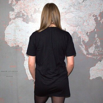 T-Shirt Pink Floyd Dark Side Of The Moon Courier Dress Black L Ladies T-Shirt - 3