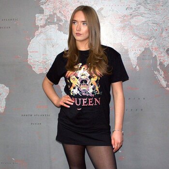 T-Shirt Queen Classic Crest Dress Black M Ladies T-Shirt - 3