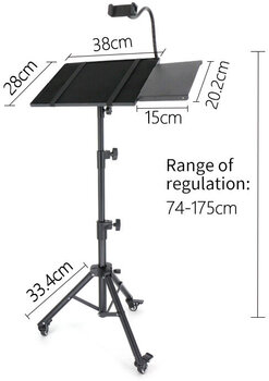 Підставка для ПК Revoltage MMS2025 Підставка для ПК Black Основа - 16