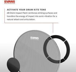 Mesh Drum Head Evans BD22DB1 dB One Bass Batter Mesh Drum Head - 3