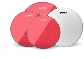 Set de peaux Evans EPP-HRUV1-F Hydraulic Red Fusion with UV1 Coated Snare Batter Set de peaux - 3