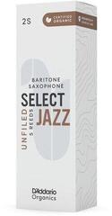 Barytone Saxophone Reed Rico Organic Select Jazz Unfiled 2 Soft 5-pack Barytone Saxophone Reed - 4