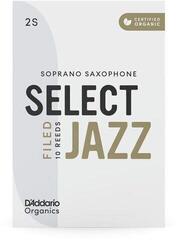 Palheta para saxofone soprano Rico Organic Select Jazz Filed 2 Medium 10-pack Palheta para saxofone soprano - 5