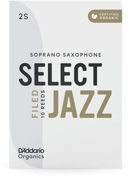 Тръстикова пластинка за сопрано саксофон Rico Organic Select Jazz Filed 2 Medium 10-pack Тръстикова пластинка за сопрано саксофон - 6