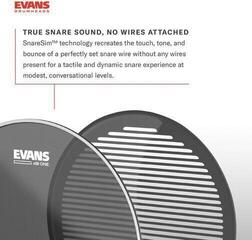 Mesh Drum Head Evans EPPB-DB1-R dB One Rock Pack with dB One Snare Batter and dB One Bass Batter Mesh Drum Head - 3