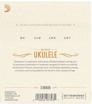 Žice za bas ukulele D'Addario EJ88UB Žice za bas ukulele - 3