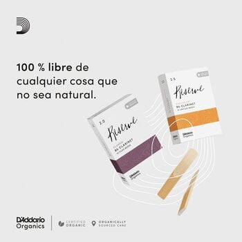 Jezičak za klarinet Rico Organic Reserve 2.5 10-pack Jezičak za klarinet - 2