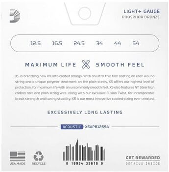 Corzi chitare acustice D'Addario XSAPB12554 Corzi chitare acustice - 7