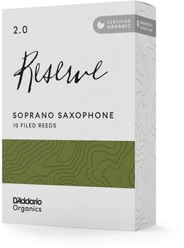 Caña de Saxofón Soprano Rico Organic Reserve 3.0 10-pack Caña de Saxofón Soprano - 3