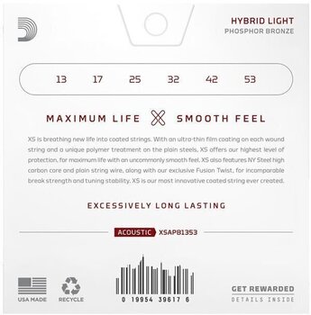 Cuerdas de guitarra D'Addario XSAPB1353 Cuerdas de guitarra - 9