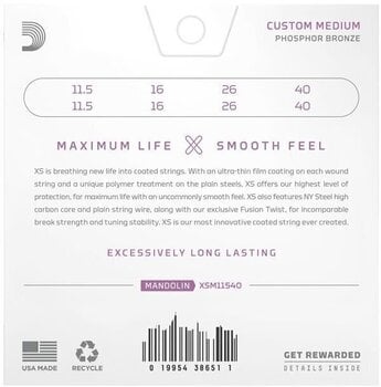 Žice za mandolinu D'Addario XSM11540 Žice za mandolinu - 6