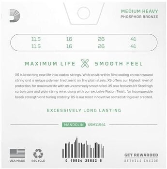 Žice za mandolinu D'Addario XSM11541 Žice za mandolinu - 6