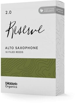 Тръстикова пластинка за алт саксофон Rico Organic Reserve 2.5 10-pack Тръстикова пластинка за алт саксофон - 3