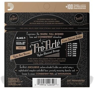 Nylonstrenger D'Addario EJ45-7 Nylonstrenger - 6