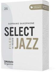 Palheta para saxofone soprano Rico Organic Select Jazz Filed 2 Hard 10-pack Palheta para saxofone soprano - 4