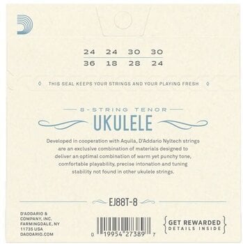 Žice za tenor ukulele D'Addario EJ88T-8 Žice za tenor ukulele - 3