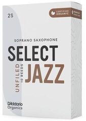 Palheta para saxofone soprano Rico Organic Select Jazz Unfiled 3 Medium 10-pack Palheta para saxofone soprano - 4