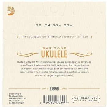 Húrok Baryton ukulelére D'Addario EJ65B Húrok Baryton ukulelére - 3