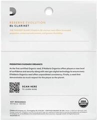 Palheta para clarinete Rico Organic Reserve Evolution 2.5 3-Pack Palheta para clarinete - 2