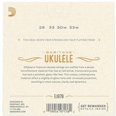 Χορδές για Βαρύτονο Γιουκαλίλι D'Addario EJ87B Χορδές για Βαρύτονο Γιουκαλίλι - 2